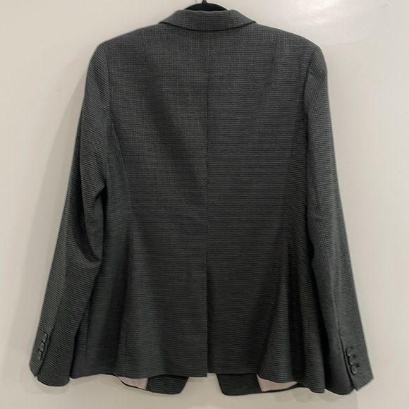 Banana Republic Gray Tailored Fit Single Button Blazer Women's 8 Houndstooth - Picture 5 of 14